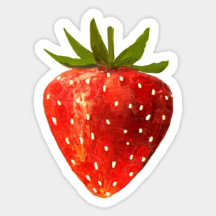 Sweet red strawberry Sticker